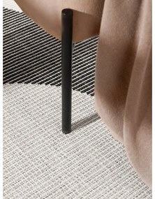 Čierno-biely okrúhly vnútorný a vonkajší koberec ø 160 cm Duet Bowen – NORTHRUGS