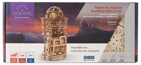 UGEARS 3D puzzle Sky Watcher Tourbillon Table Clock 338 ks