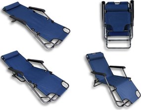 Garthen 29462 Skladacie záhradné lehátko - modrá
