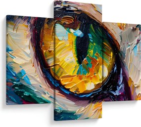 Obraz - Maľba mačacieho oka (90x60 cm)