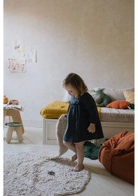 Svetlosivý prateľný ručne tkaný bavlnený detský koberec 130x135 cm Bunny – Lorena Canals