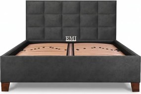 Posteľ čalúnená MONRA + lamelový rošt + matrac EMI