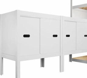 Posuvné dvere sada biele 42,1×65 cm AR Style RAL 9002