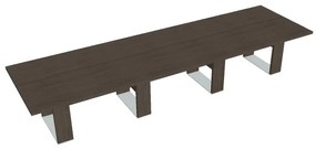Rokovací stôl Verno+ 420 x 120 cm, dub antracit