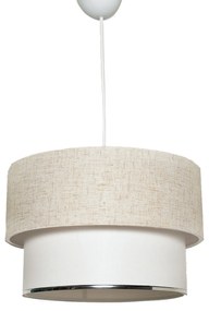 Závesné svietidlo Corbeu krémová/biela