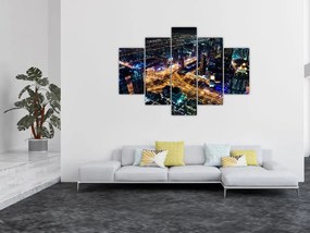 Obraz nočného mesta (150x105 cm)