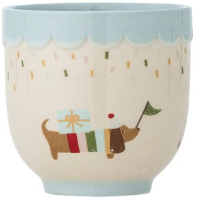 Modrý/krémový detský hrnček z kameniny 150 ml Celebrate – Bloomingville Mini