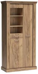 Vitrína Atena 10 (s LED osvetlením) (craft zlatý). Akcia -20%. Vlastná spoľahlivá doprava až k Vám domov. 1055345