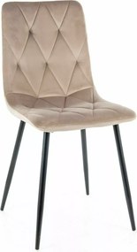 SI Stolička Tom Velvet tmavá béžová