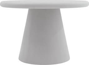 Okrúhly konferenčný stolík Clav 60 cm - svetlošedý