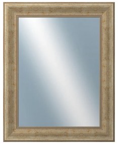 DANTIK - Zrkadlo v rámu, rozmer s rámom 40x50 cm z lišty KŘÍDLO malé zlaté patina (2774)