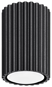 Sollux SL.1568 - Bodové svietidlo KARBON 1xGU10/10W/230V 10 cm čierna SLX1241