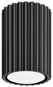 Sollux SL.1568 - Bodové svietidlo KARBON 1xGU10/10W/230V 10 cm čierna
