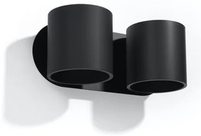 Sollux SL.0660 - Nástenné bodové svietidlo ORBIS 2xG9/40W/230V čierna