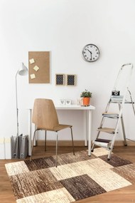 Sintelon, Kusový koberec Practica A5 BDB, 80x150, hnedá, chodba / predsieň