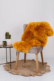 Ovčia kožušina oranžová