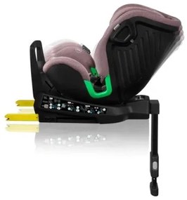Lionelo - Autosedačka so základňou otočná HARMONY i-Size 40-150 cm ružová