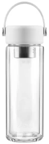 Biela sklenená fľaša 350 ml Fuori – Vialli Design