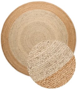 Koberec Hanse Home JUTTA naturálny / krémový / zlatý kruh