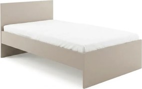 Posteľ ELISA 90 x 200 cm, kašmírovo béžová Rošt: S latkovým roštom, Matrac: Bez matraca