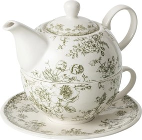Biela porcelánová kanvička tea for one Vintage Blossom - 6*6*13 cm