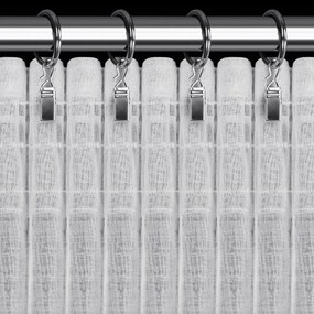 ZÁCLONA NA PÁSKE VIOLA 400X145 CM BIELA