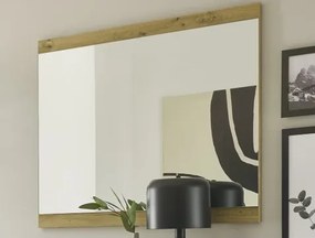 Nástenné zrkadlo Milan 85x70 cm, dub artisan%