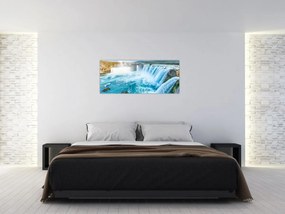 Obraz - Vodopád Godafoss (120x50 cm)