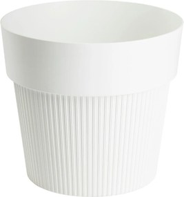 PLASTOVÝ KVETINÁČ SILVA LINE 20X17,5 CM KRÉMOVÁ