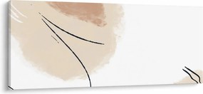 Obraz - Biela abstrakcia (120x50 cm)