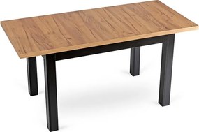 Jedálenský stôl RUBEN 120–160 cm dub CRAFT/čierny