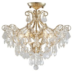 LUXERA 62439 - Krištáľový prisadený luster GRANADA 6xE14/40W/230V