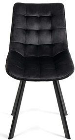 Noela Zamatová jedálenská stolička BELLA čierna
