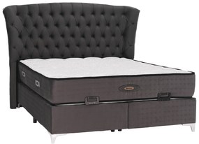 Boxspringová posteľ MERSIA sivá Rozmer: 160x200 cm