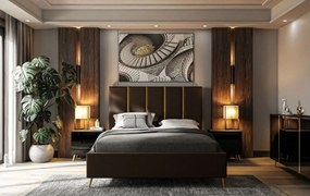 Dizajnová manželská posteľ TIFF 180x200 Farba: Čierna, Veľkosť: 180 x 200 cm