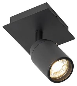 Moderné kúpeľňové bodové svetlo čierne štvorcové IP44 - Ducha