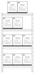 Régal RIVET PACK 180x90x45cm s 10 kartónovými krabicami