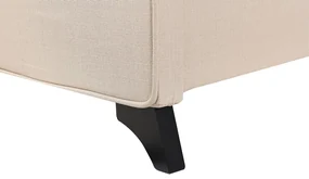 Manželská posteľ 140 cm AMBRE (s roštom) (béžová). Vlastná spoľahlivá doprava až k Vám domov. 1007084