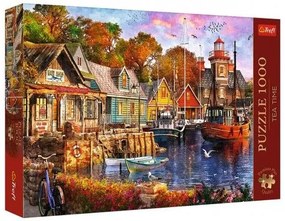 Puzzle Premium Plus - Čajový čas: Prímorský prístav 1000 dielikov
