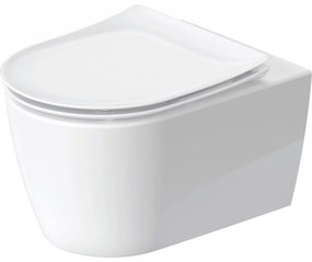 DURAVIT Soleil by Starck závesné WC s HygieneFlush (rotačný oplach), s hlbokým splachovaním, 370 x 540 mm, biela, s povrchom HygieneGlaze + sedátko so sklápacou automatikou (SoftClose), biela, 45910920A1