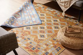 Obojstranný koberec Echo Aztec Navy