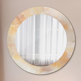 Okrúhle ozdobné zrkadlo na stenu Mramorový onyx fi 60 cm