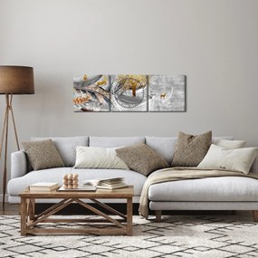 Obraz - Koláž (s hodinami) (90x30 cm)