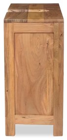 furniture-nabytek.cz - Masívna kúpeľňová skrinka Auckland z akáciového dreva, lakovaná, hnedá – 67×30×61 cm
