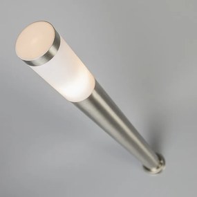 Vonkajšia lampa na stĺp oceľ 110 cm IP44 - Rox s uzemňovacím kolíkom a káblovou objímkou