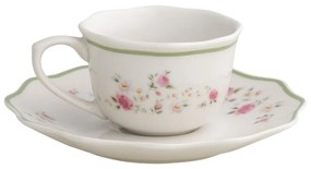 Biele porcelánové šálky v súprave 2 ks na espresso 90 ml Nonna Rosa – Brandani