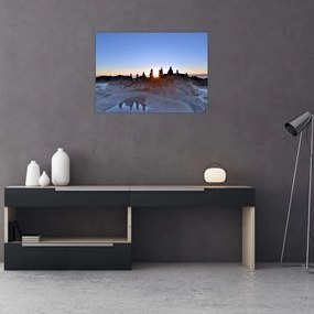 Sklenený obraz piesočné scenérie (70x50 cm)