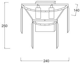 Brilagi - LED Krištáľové nástenné svietidlo MOZART 2xE14/40W/230V zlatá