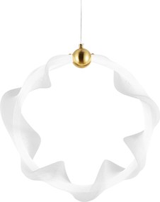 Toolight Toolight, LED závesné osvetlenie 22W, 4000K, 1540lm, G014-1CP, biela-zlatá, OSW-06361