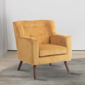 Kreslo Kioni látka cord - oranžová